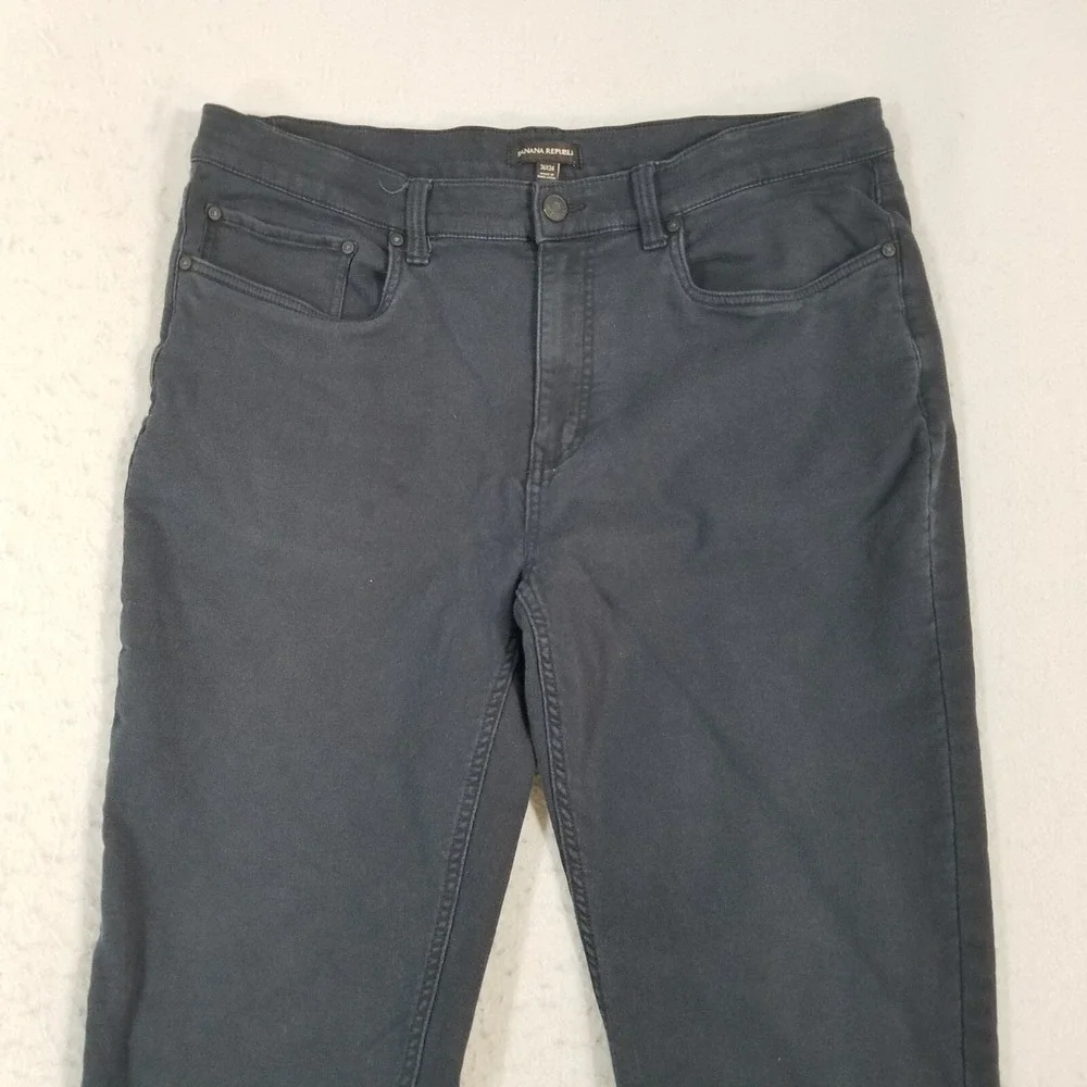 Banana Republic jeans men's 36x32 slim straight blue stretch denim pants